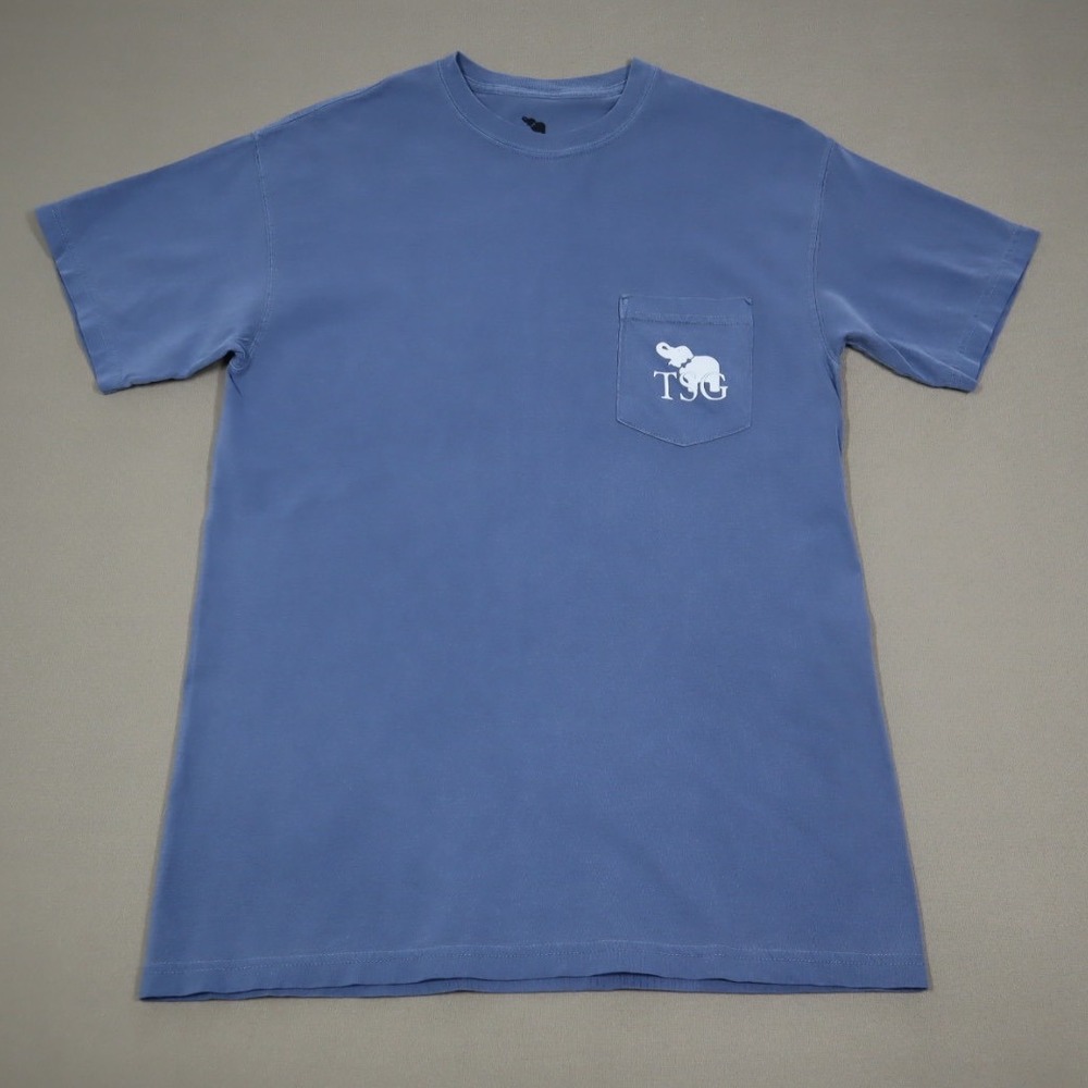 The Southern Gentleman Blue Pocket Tee - Size‎ M